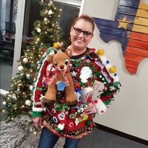 Classic ugly Christmas sweater!